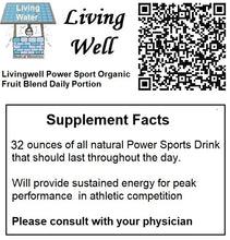 Load image into Gallery viewer, Livingwell Power Sport Organic Daily Portion Fruits Vegetable,  Apple Banana Blackberry Blueberry Cherry Mango Pineapple Raspberry and Spinach - Extract Powder Supplements - Citrulline HMB Aloe Vera Creatine Beet Root COq10 Shilajit with 9.5 ph water Help repair exercise-induced muscle damage and improve muscle mass