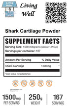 Load image into Gallery viewer, Livingwell Shark Cartilage Powder