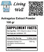Load image into Gallery viewer, Livingwell Astragalus Extract is the ultimate superfood for your overall health and well-being! Packed with a variety of essential nutrients, our extract is a powerhouse of benefits for your body. Say goodbye to feeling sluggish and rundown, and hello to a revitalized and fortified body with the help of Astragalus Extract powder!