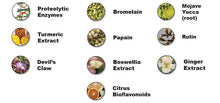 Load image into Gallery viewer, Heal-n-Soothe es la enzima proteolítica más fuerte de la madre naturaleza y la fórmula de apoyo articular. Bendice tu cuerpo con el poder de 13 ingredientes