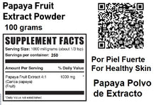 Load image into Gallery viewer, Rich in Enzymes: Papaya fruit extract powder contains enzymes like papain, which can aid in digestion by breaking down proteins and supporting overall digestive health. Antioxidant Properties: The extract is rich in antioxidants like vitamin C, which can help protect cells from damage caused by free radicals and oxidative stress.