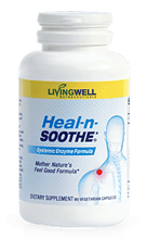 Load image into Gallery viewer, Livingwell Heal N Soothe is a dietary supplement with potebtial anti-inflammatory properties. It is also rich in antioxidants which purport to heal arthritis pain relief, joint pain muscle, and knee pain relief. The kinds of ingredients used to create this supplement were selected in a way that only somewhat offers the body an all-natural treatment for conditions like rheumatoid arthritis and other pain-related issues