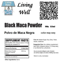 Load image into Gallery viewer, Try Livingwell Black Maca Powder and experience its benefits. There is some evidence to suggest that maca can improve learning and memory. For example, a 2011 study found that maca could improve memory in mice.  A 2014 review of the literature suggested that maca may have benefits for learning and memory performance. Researchers suggested that it could be helpful in treating conditions that affect these processes, such as Alzheimer’s disease 
