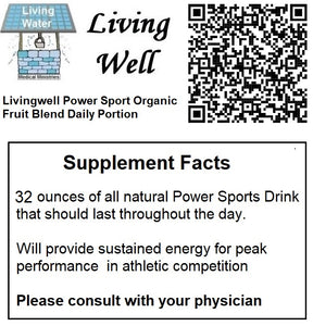 Livingwell Power Sport Organic Daily Portion Fruits Vegetable,  Apple Banana Blackberry Blueberry Cherry Mango Pineapple Raspberry and Spinach - Extract Powder Supplements - Citrulline HMB Aloe Vera Creatine Beet Root COq10 Shilajit with 9.5 ph water Help repair exercise-induced muscle damage and improve muscle mass