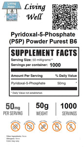 Commonly known as "Coenzyme B6," P-5-P is the active bioavailable form of Vitamin B-6. B-6 is one of many critical B-complex vitamins found in certain nutritious foods. A supplement can provide additional support to complement a healthy diet. At Piping Rock, our advanced formula delivers 50 mg of P-5-P in each easy-to-swallow vegetarian tablet. It's Gluten Free, non-GMO, and quality-tested for purity and potency, making it an exceptional choice for this nutrient.