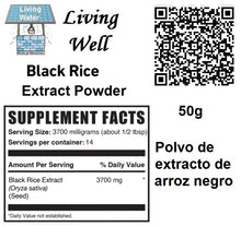 Load image into Gallery viewer, Livingwell Black Rice Extract Powder
