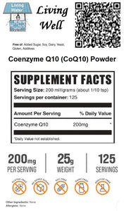 Try Livingwell Coenzyme Q10 (CoQ10) Powder and experience its benefits. CoQ10 is found in the membranes of muscle cells, where it helps to add stability to the muscle cell. This can help the muscle fiber be more resilient against mechanical damage, such as intense exercise. This was shown in yet another study from the Japanese group at the University of Tsukuba. 