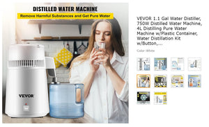 Livingwell Water Distiller by Vevor